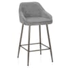 Cairns Bar Stool Grey Fabric