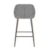 Cairns Bar Stool Grey Fabric