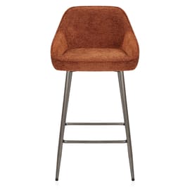 Cairns Bar Stool Orange Fabric