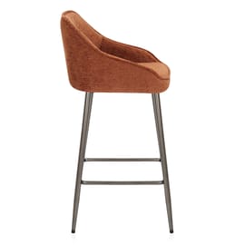 Cairns Bar Stool Orange Fabric
