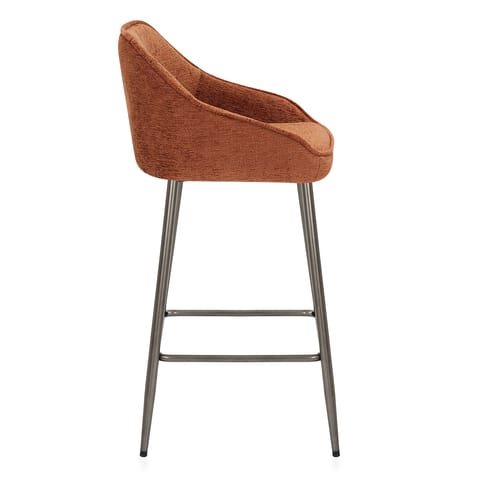 Cairns Bar Stool Orange Fabric