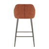 Cairns Bar Stool Orange Fabric