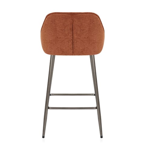 Cairns Bar Stool Orange Fabric