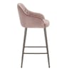 Sydney Bar Stool Pink Velvet