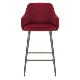 Sydney Bar Stool Red Velvet