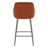 Sydney Bar Stool Rust Velvet