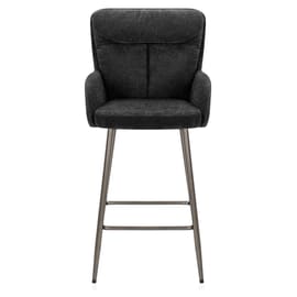 Albany Bar Stool Black Fabric