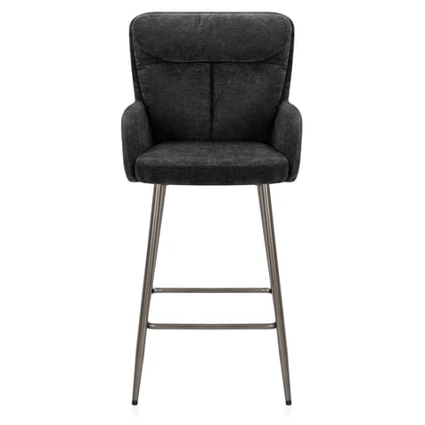 Albany Bar Stool Black Fabric