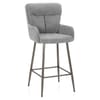 Albany Bar Stool Grey Fabric