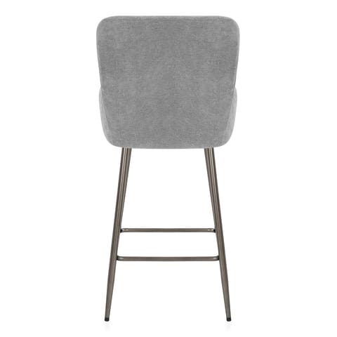 Albany Bar Stool Grey Fabric
