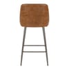 Brisbane Real Leather Stool Antique Brown