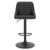 Melbourne Real Leather Stool Black