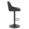 Melbourne Real Leather Stool Black