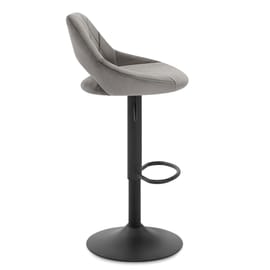 Nadia Bar Stool Grey Velvet