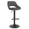 Nadia Bar Stool Charcoal Velvet