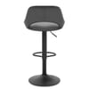 Nadia Bar Stool Charcoal Velvet