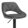 Nadia Bar Stool Charcoal Velvet