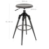 Onyx Bar Stool Gunmetal