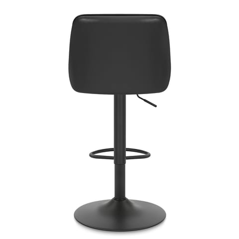 Melbourne Real Leather Stool Black