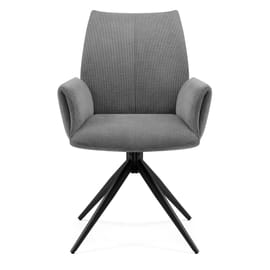 Neve Arm Chair Grey Fabric