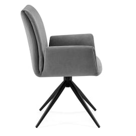 Neve Arm Chair Grey Fabric