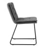 Riva Dining Chair Dark Grey Fabric