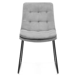 Riva Dining Chair Light Grey Fabric