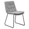 Riva Dining Chair Light Grey Fabric