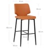 Elan Bar Stool Burnt Orange