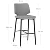 Elan Bar Stool Grey