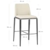 Elise Bar Stool Ivory