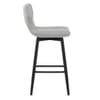 Elle Bar Stool Light Grey Fabric