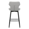 Elle Bar Stool Light Grey Fabric