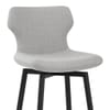 Elle Bar Stool Light Grey Fabric