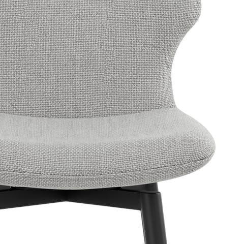 Elle Bar Stool Light Grey Fabric