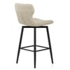 Elle Bar Stool Beige Fabric