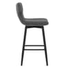 Elle Bar Stool Charcoal Fabric