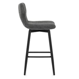 Elle Bar Stool Charcoal Fabric