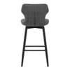 Elle Bar Stool Charcoal Fabric