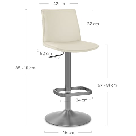 Alto Bar Stool Ivory