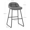 Swift Bar Stool Dark Grey