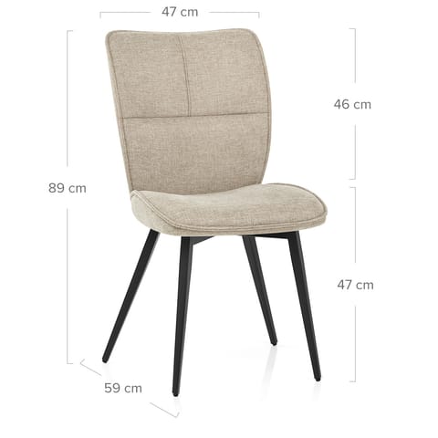 Devon Dining Chair Tweed Fabric