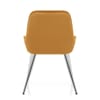 Mustang Chrome Chair Mustard Velvet