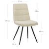 Gio Dining Chair Cream Velvet