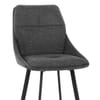 Nova Bar Stool Charcoal Fabric