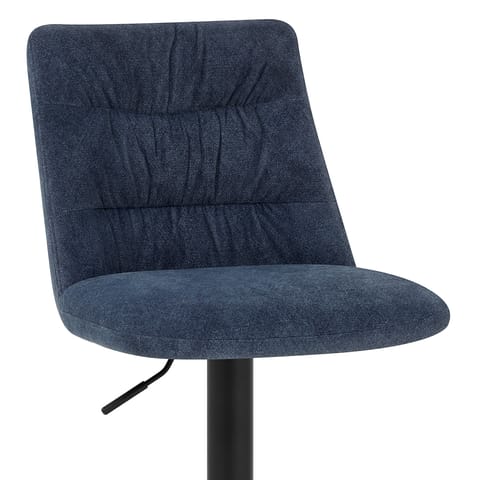 Mechu Bar Stool Blue Velvet