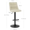 Mechu Bar Stool Cream Velvet