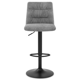 Mechu Bar Stool Grey Velvet