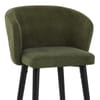 Boston Bar Stool Green Fabric