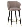 Boston Bar Stool Taupe Fabric
